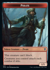 Pirate // Goblin Double-sided Token [Commander Legends: Battle for Baldur's Gate Tokens] | Exor Games Dartmouth