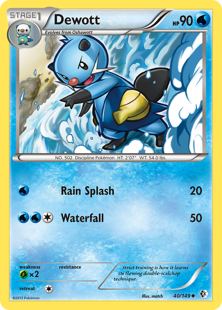 Dewott (40/149) [Black & White: Boundaries Crossed] | Exor Games Dartmouth