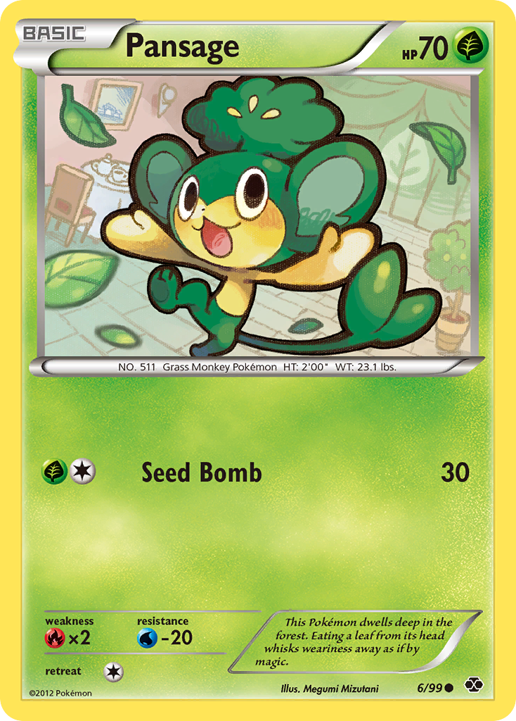 Pansage (6/99) [Black & White: Next Destinies] | Exor Games Dartmouth