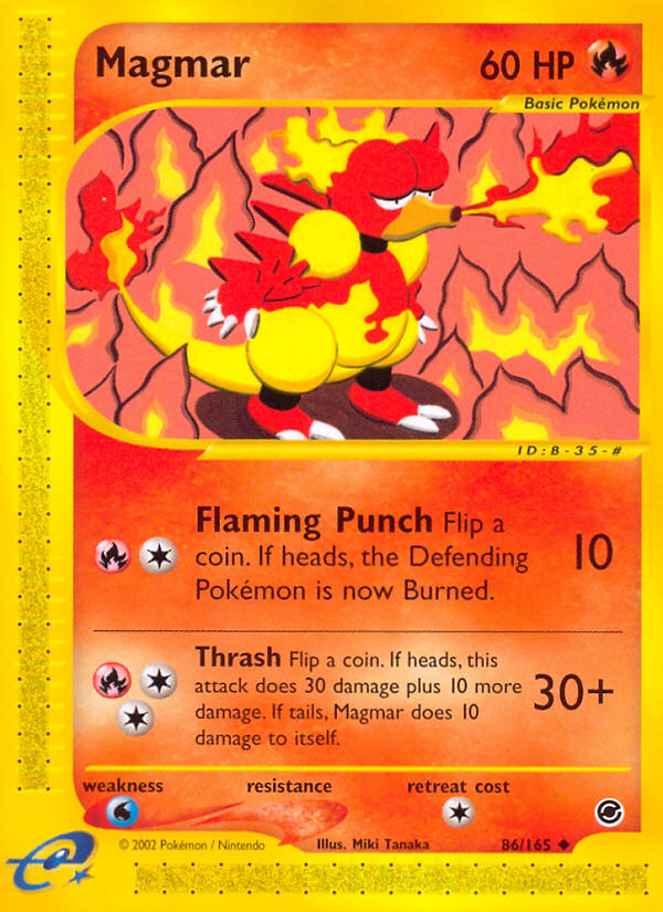 Magmar (86/165) [Expedition: Base Set] | Exor Games Dartmouth