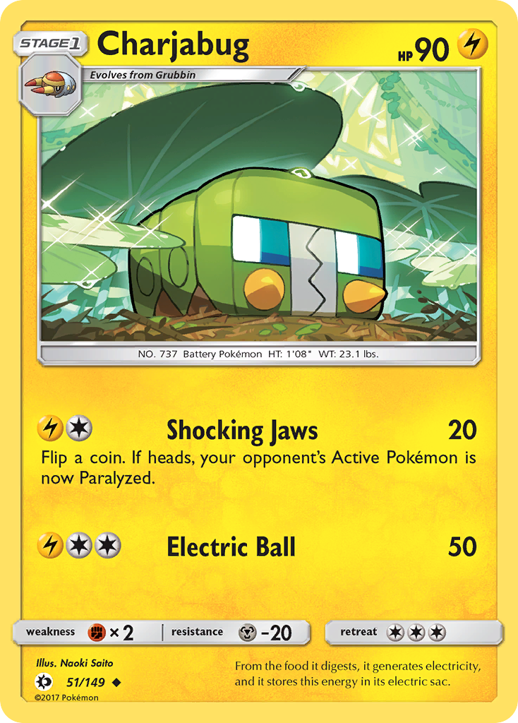 Charjabug (51/149) [Sun & Moon: Base Set] | Exor Games Dartmouth