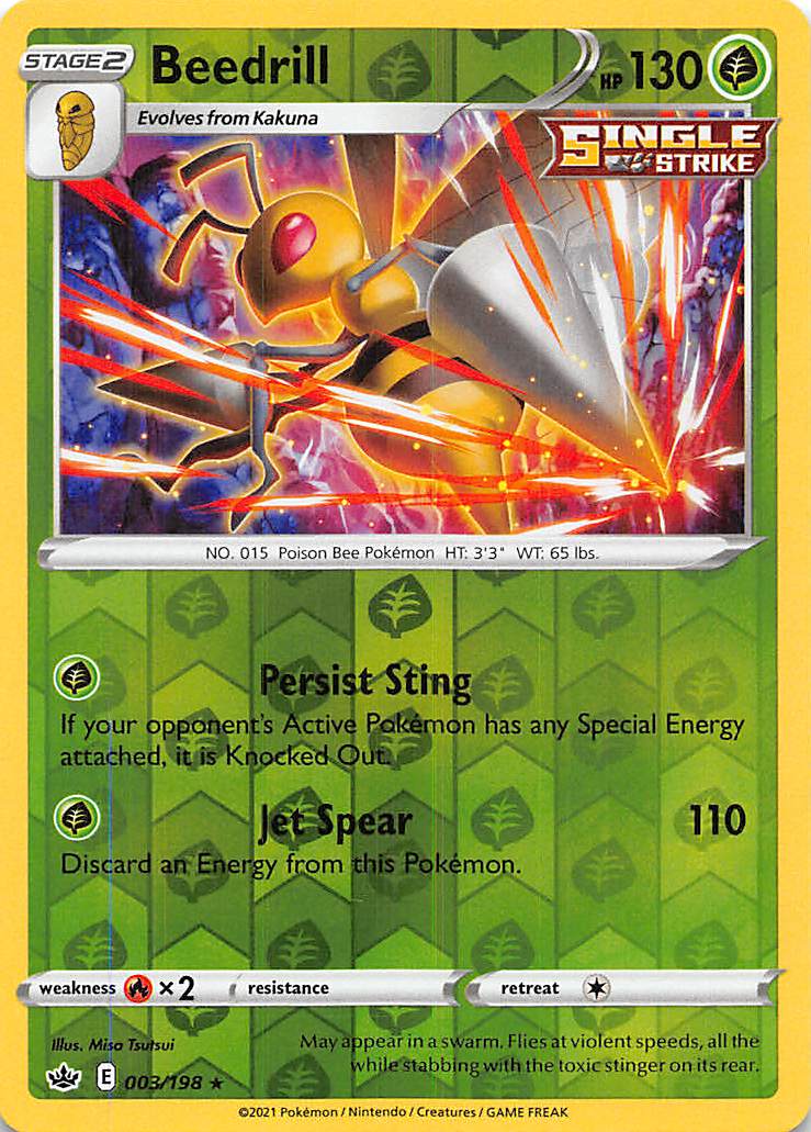 Beedrill (003/198) [Sword & Shield: Chilling Reign] | Exor Games Dartmouth