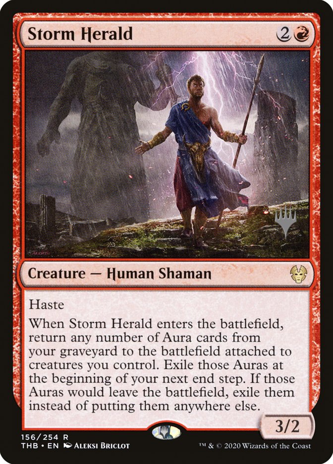 Storm Herald (Promo Pack) [Theros Beyond Death Promos] | Exor Games Dartmouth