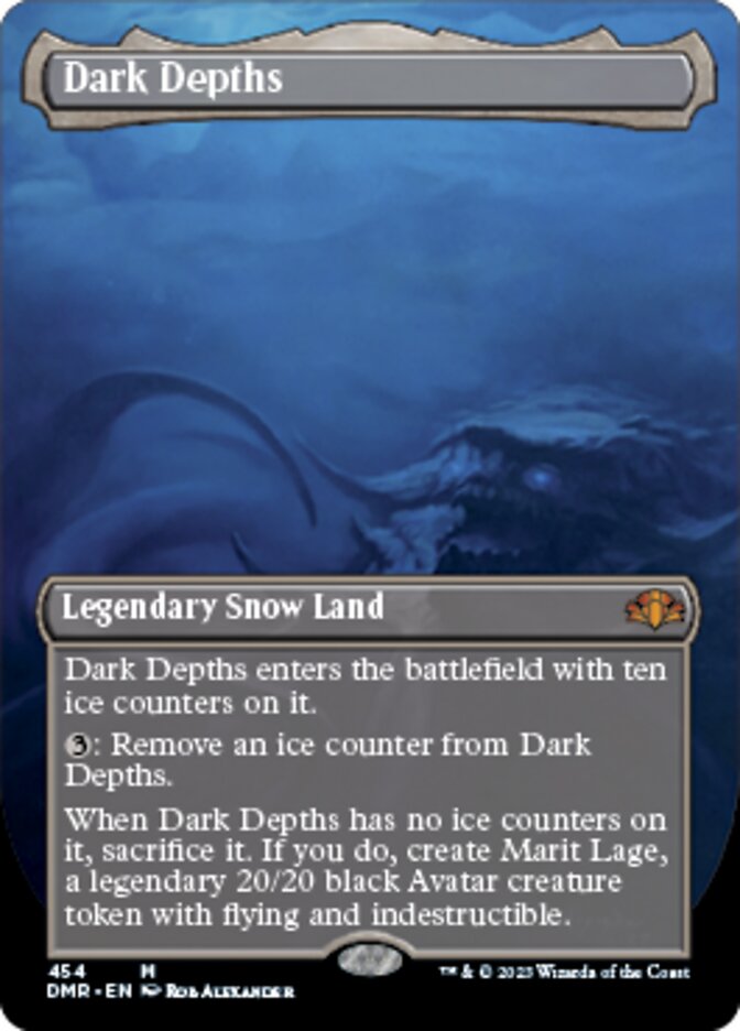 Dark Depths (Borderless Alternate Art) [Dominaria Remastered] | Exor Games Dartmouth