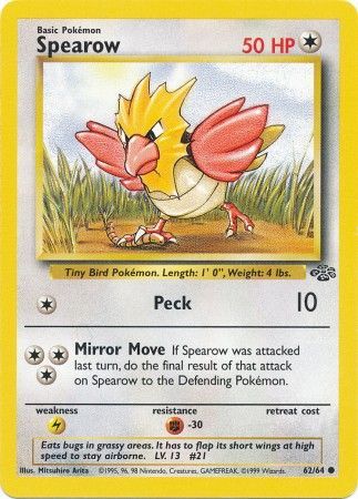 Spearow (62/64) [Jungle Unlimited] | Exor Games Dartmouth