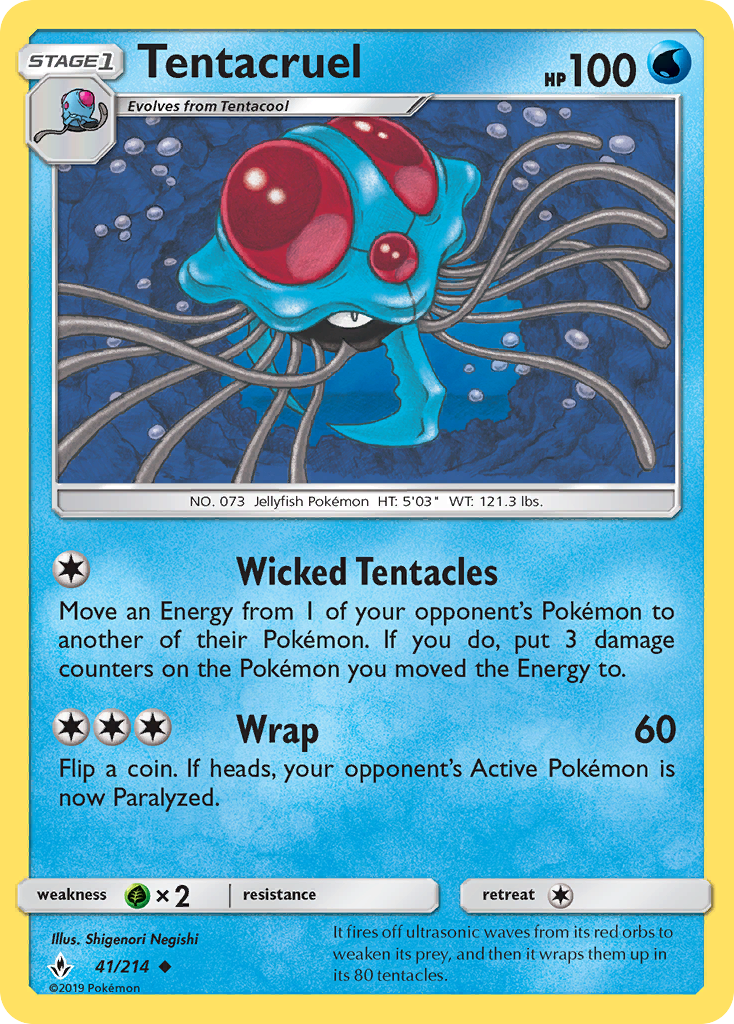 Tentacruel (41/214) [Sun & Moon: Unbroken Bonds] | Exor Games Dartmouth