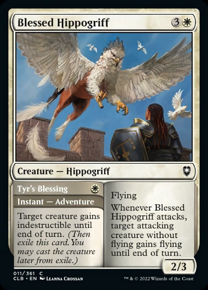 Blessed Hippogriff // Tyr's Blessing [Commander Legends: Battle for Baldur's Gate] | Exor Games Dartmouth