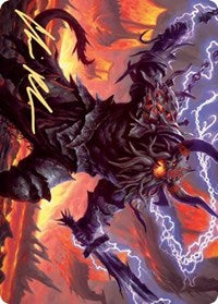 Kardur, Doomscourge Art Card (Gold-Stamped Signature) [Kaldheim: Art Series] | Exor Games Dartmouth