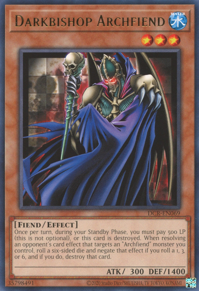 Darkbishop Archfiend [DCR-EN069] Rare | Exor Games Dartmouth
