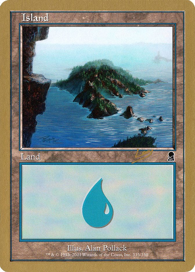 Island (rl335) (Raphael Levy) [World Championship Decks 2002] | Exor Games Dartmouth