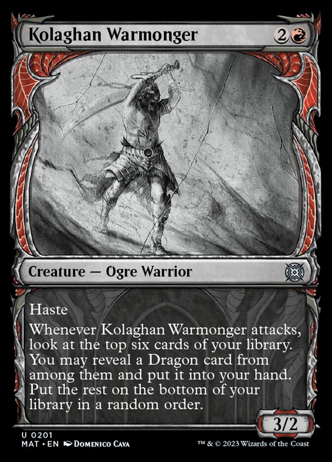Kolaghan Warmonger (Showcase Halo Foil) [March of the Machine: The Aftermath] | Exor Games Dartmouth