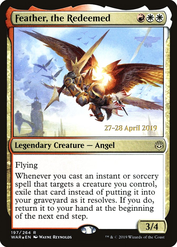 Feather, the Redeemed  [War of the Spark Prerelease Promos] | Exor Games Dartmouth