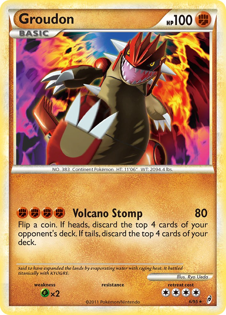 Groudon (6/95) (Theme Deck Exclusive) [HeartGold & SoulSilver: Call of Legends] | Exor Games Dartmouth