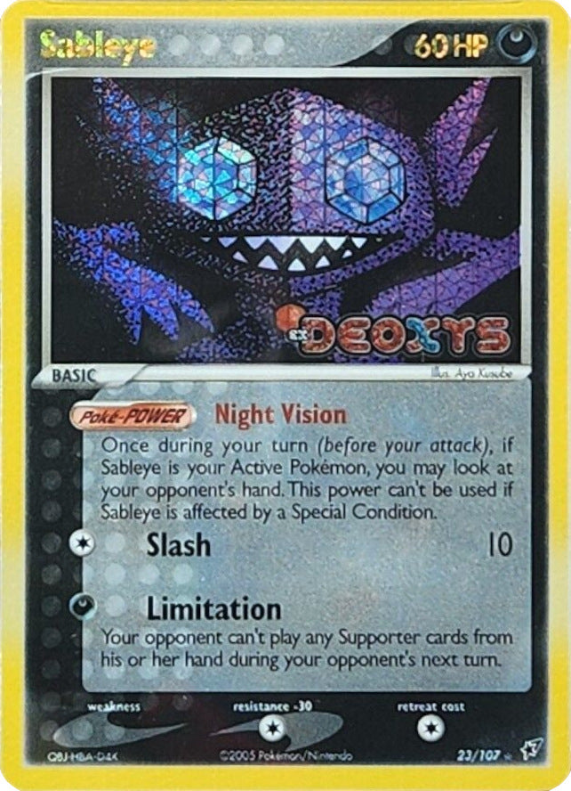 Sableye (23/107) (Stamped) [EX: Deoxys] | Exor Games Dartmouth