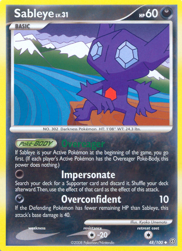 Sableye (48/100) [Diamond & Pearl: Stormfront] | Exor Games Dartmouth