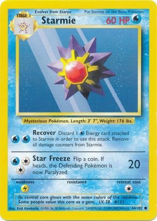 Starmie (64/102) [Base Set Unlimited] | Exor Games Dartmouth