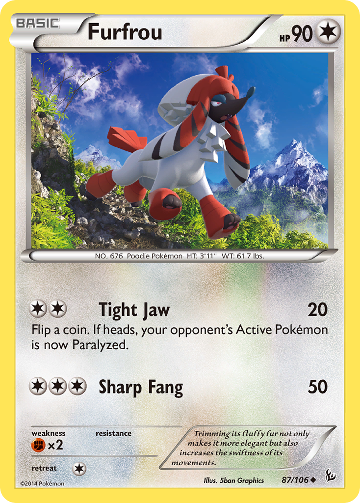 Furfrou (87/106) [XY: Flashfire] | Exor Games Dartmouth