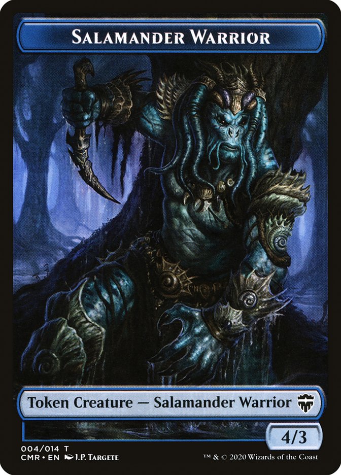 Salamander Warrior // The Monarch Token [Commander Legends Tokens] | Exor Games Dartmouth