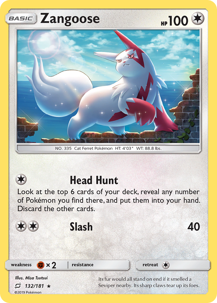 Zangoose (132/181) [Sun & Moon: Team Up] | Exor Games Dartmouth