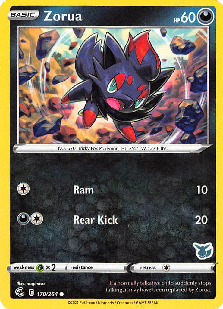 Zorua (170/264) (Eevee Deck) [Battle Academy 2022] | Exor Games Dartmouth