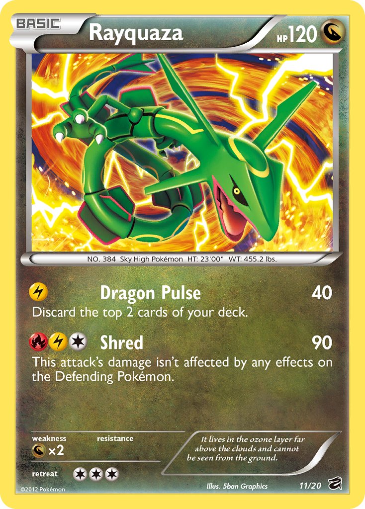 Rayquaza (11/20) (Blister Exclusive) [Black & White: Dragon Vault] | Exor Games Dartmouth