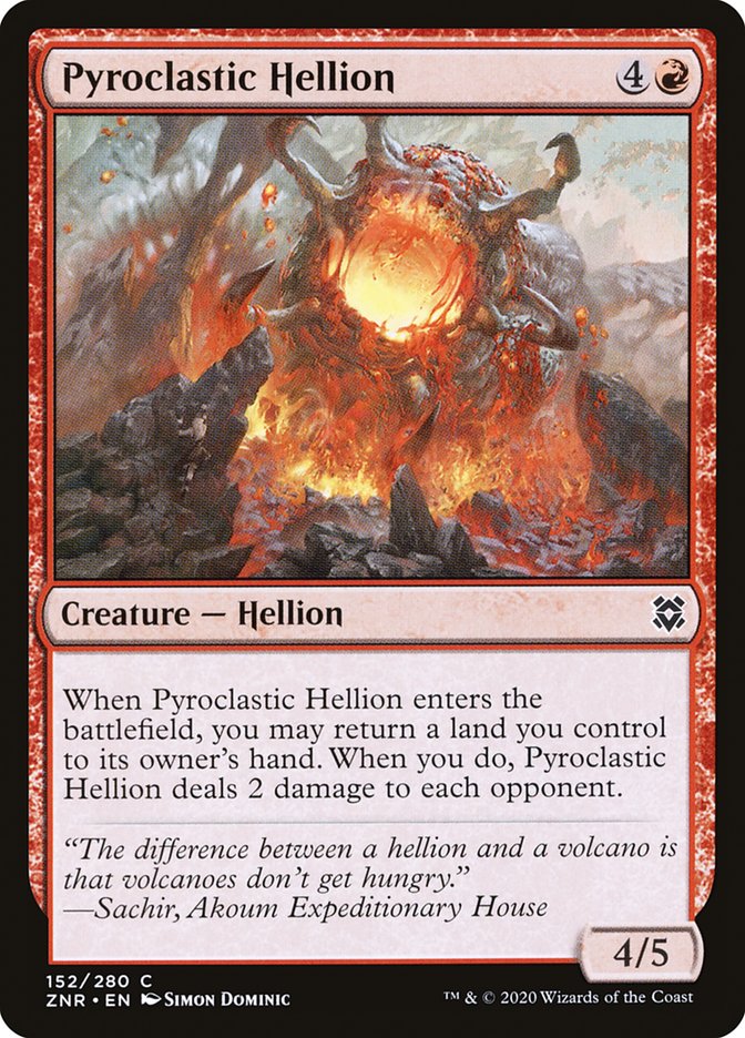 Pyroclastic Hellion [Zendikar Rising] | Exor Games Dartmouth