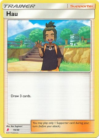 Hau (19/30) [Sun & Moon: Trainer Kit - Lycanroc] | Exor Games Dartmouth