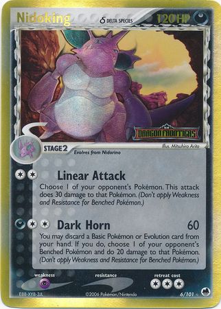 Nidoking (6/101) (Delta Species) (Stamped) [EX: Dragon Frontiers] | Exor Games Dartmouth