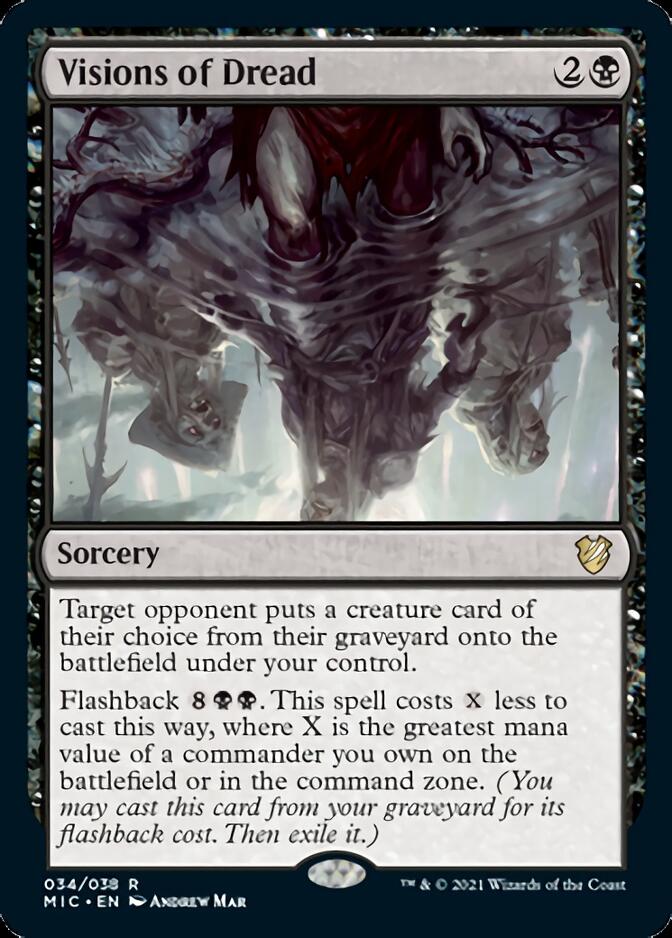 Visions of Dread [Innistrad: Midnight Hunt Commander] | Exor Games Dartmouth