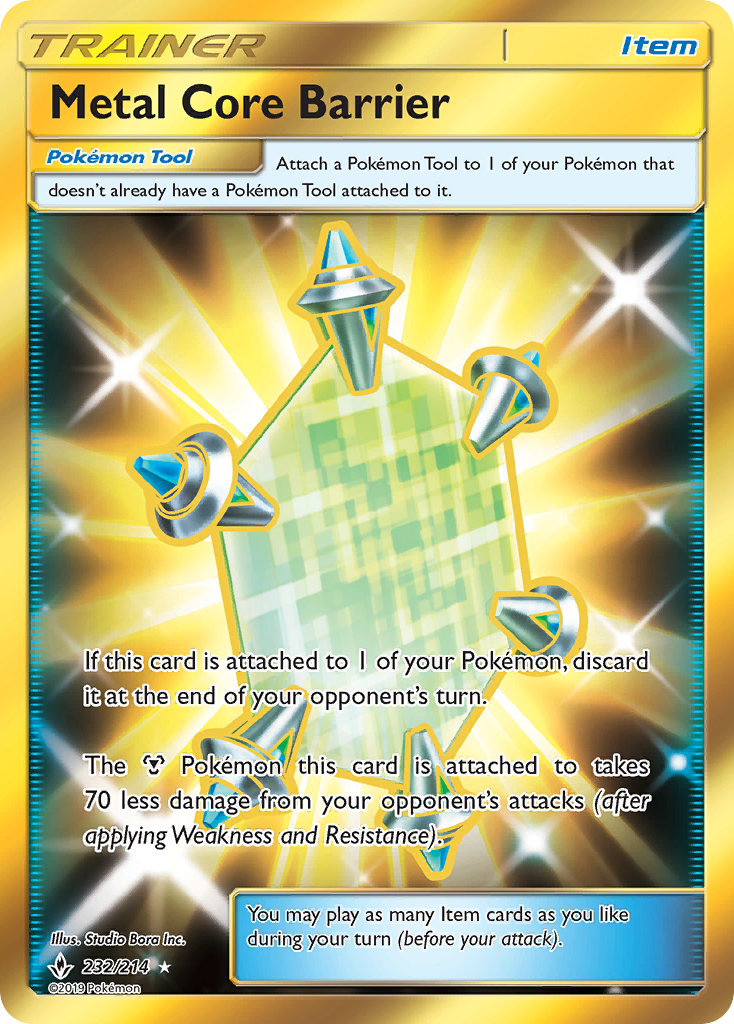 Metal Core Barrier (232/214) [Sun & Moon: Unbroken Bonds] | Exor Games Dartmouth