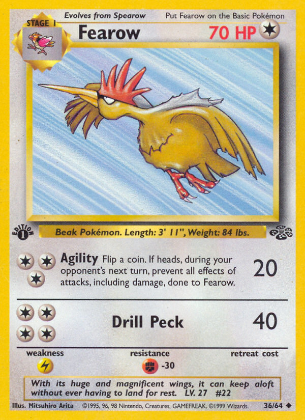 Fearow (36/64) [Jungle 1st Edition] | Exor Games Dartmouth