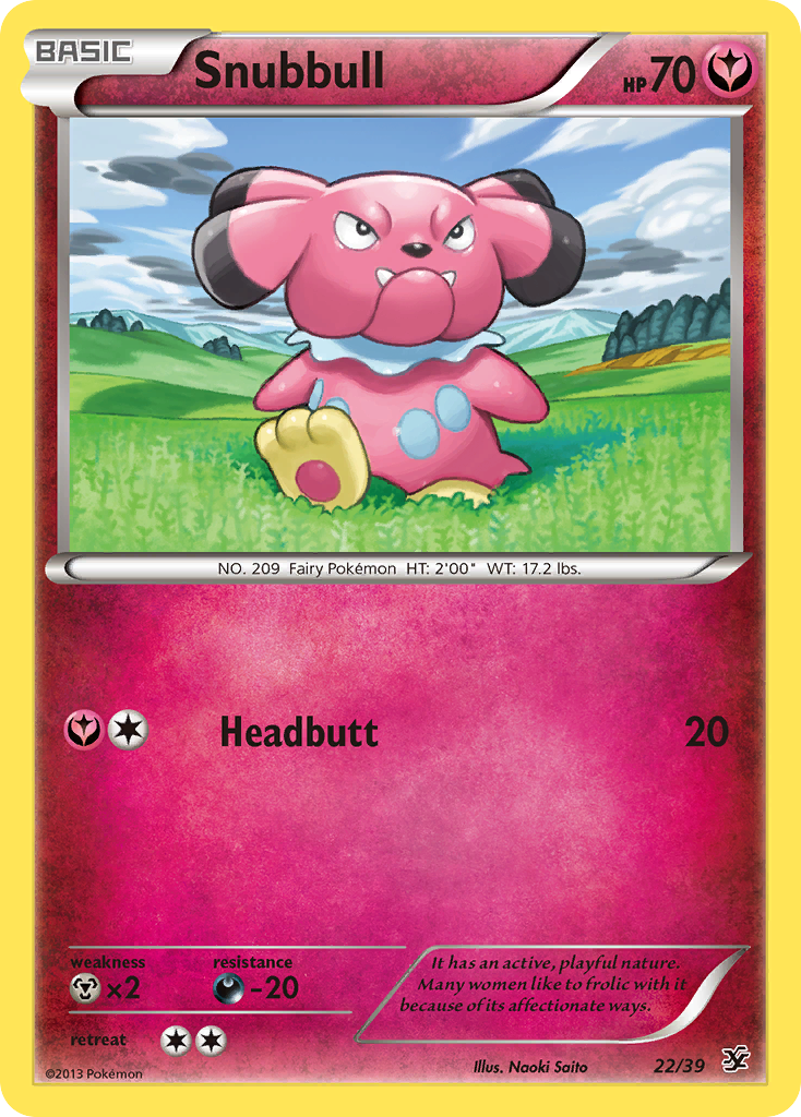 Snubbull (22/39) [XY: Kalos Starter Set] | Exor Games Dartmouth