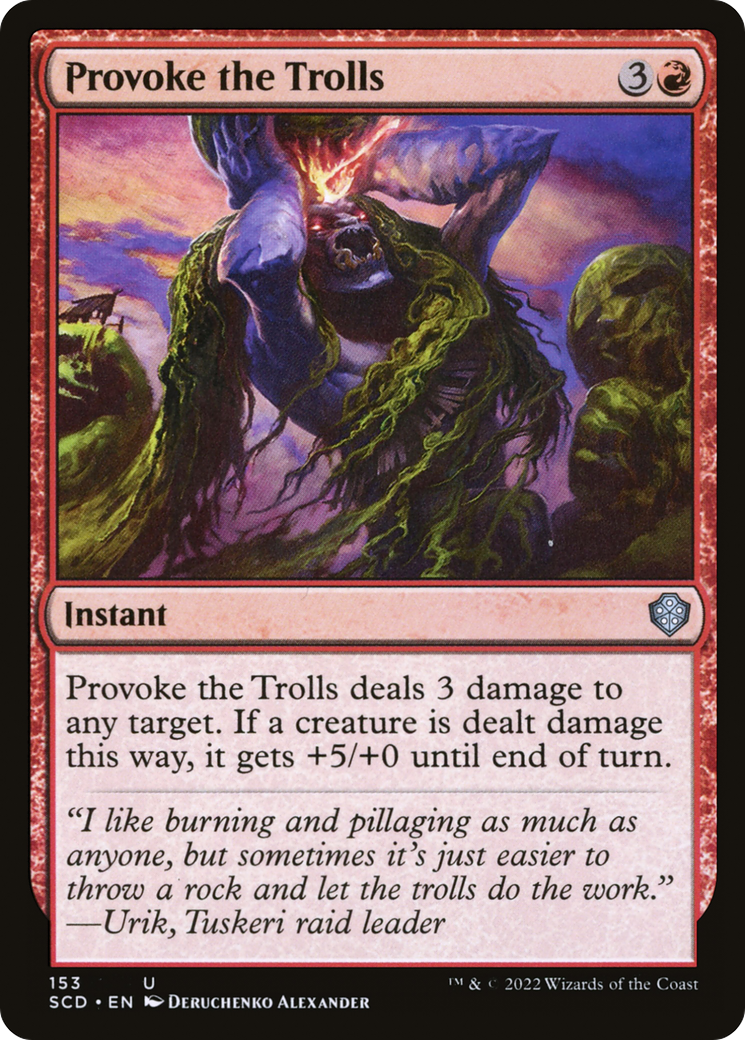 Provoke the Trolls [Starter Commander Decks] | Exor Games Dartmouth