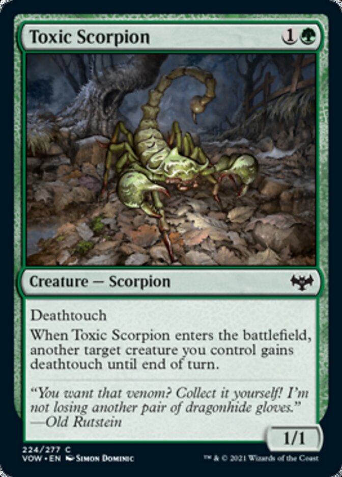 Toxic Scorpion [Innistrad: Crimson Vow] | Exor Games Dartmouth