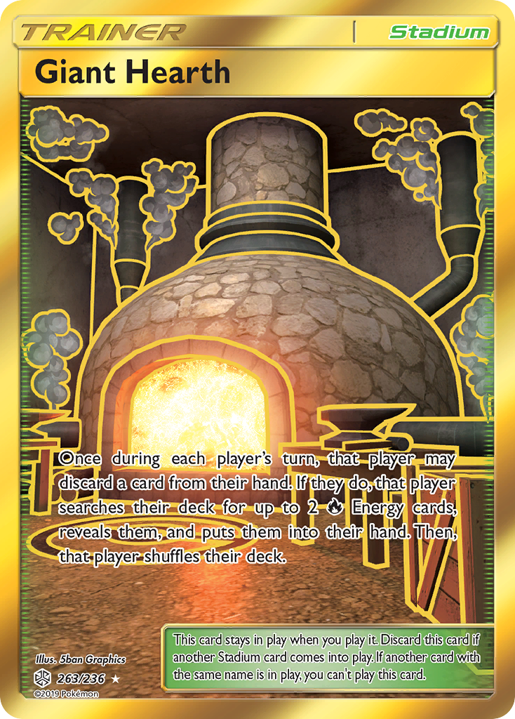 Giant Hearth (263/236) [Sun & Moon: Cosmic Eclipse] | Exor Games Dartmouth