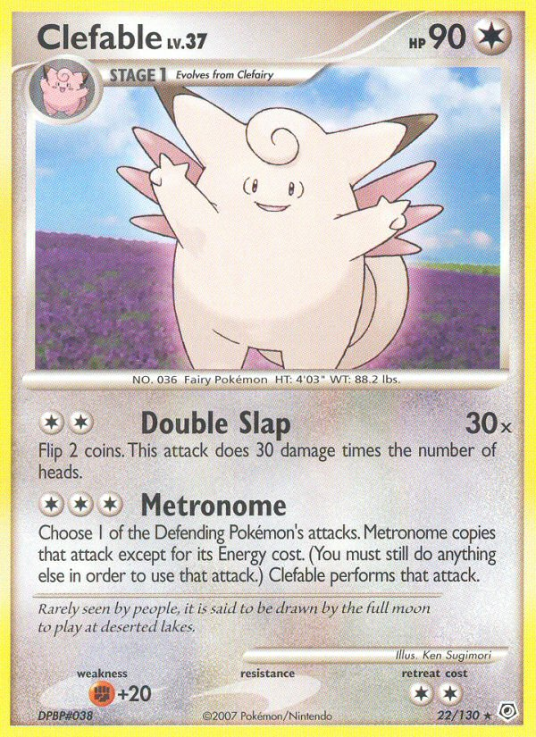 Clefable (22/130) [Diamond & Pearl: Base Set] | Exor Games Dartmouth