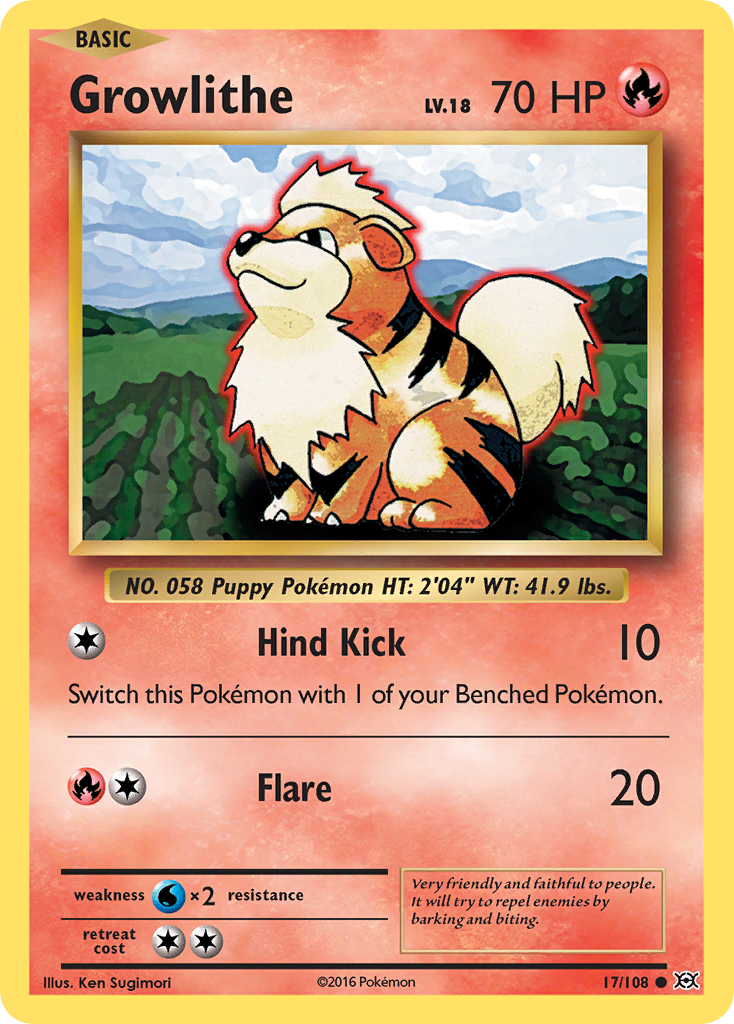 Growlithe (17/108) [XY: Evolutions] | Exor Games Dartmouth