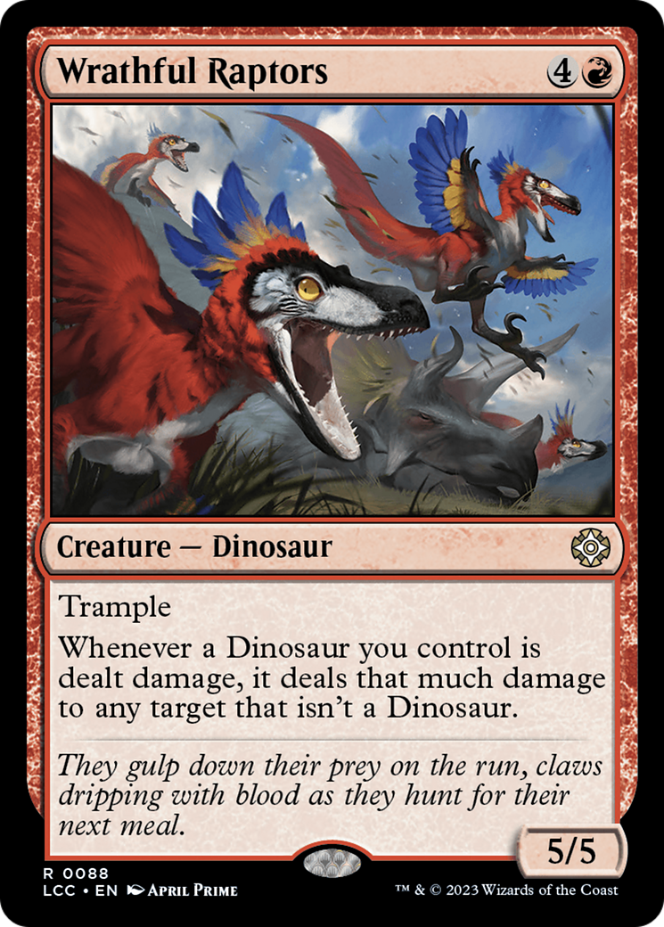 Wrathful Raptors [The Lost Caverns of Ixalan Commander] | Exor Games Dartmouth