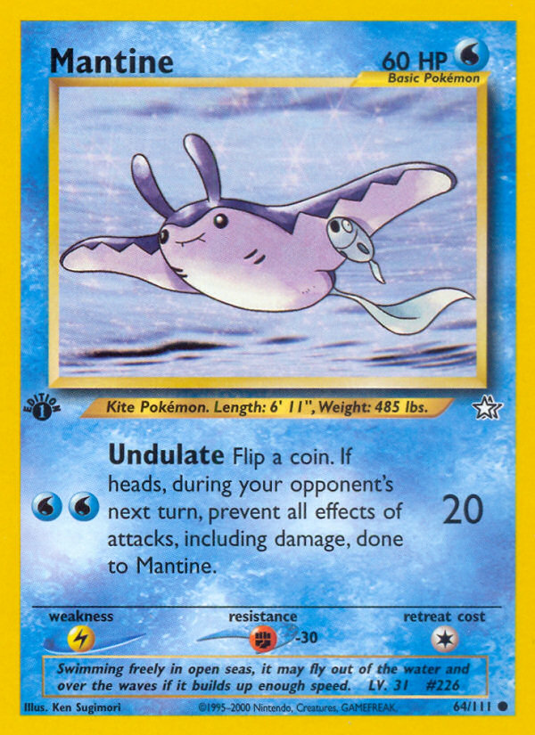 Mantine (64/111) [Neo Genesis 1st Edition] | Exor Games Dartmouth