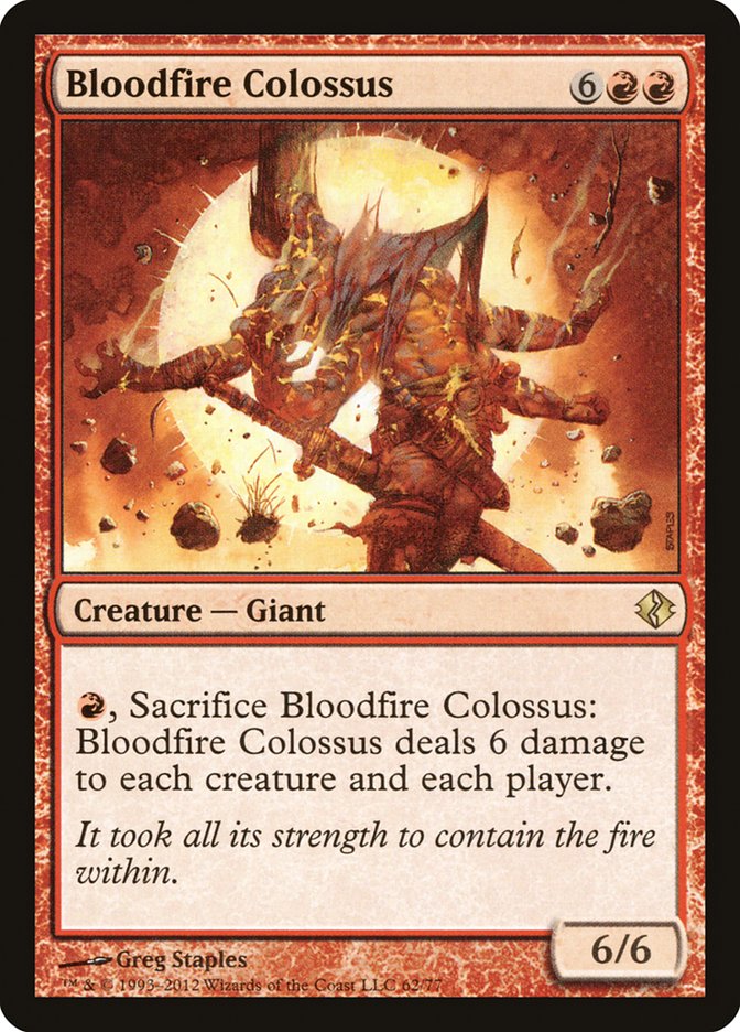 Bloodfire Colossus [Duel Decks: Venser vs. Koth] | Exor Games Dartmouth