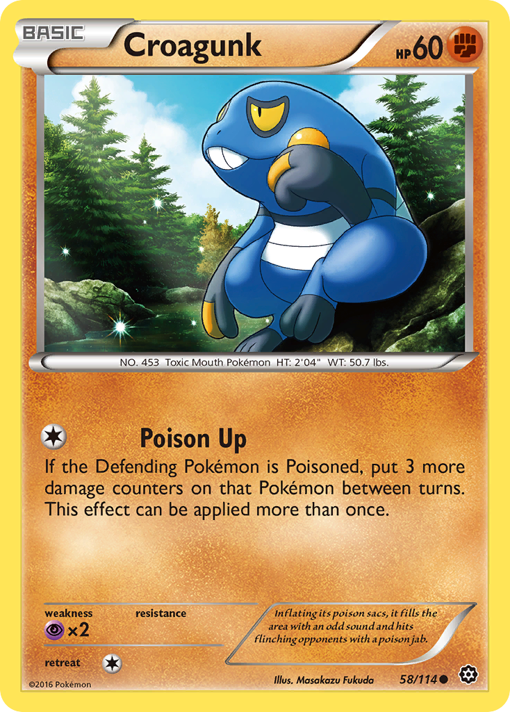 Croagunk (58/114) [XY: Steam Siege] | Exor Games Dartmouth