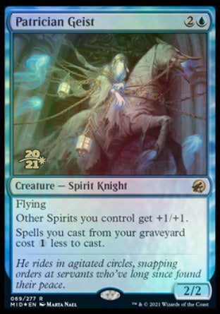 Patrician Geist [Innistrad: Midnight Hunt Prerelease Promos] | Exor Games Dartmouth