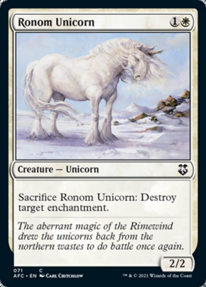 Ronom Unicorn [Dungeons & Dragons: Adventures in the Forgotten Realms Commander] | Exor Games Dartmouth