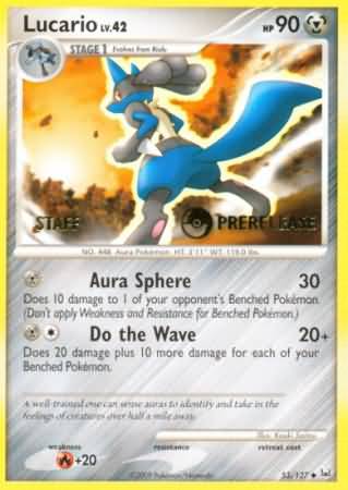 Lucario (53/127) (Staff Prerelease Promo) [Diamond & Pearl: Black Star Promos] | Exor Games Dartmouth