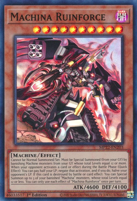 Machina Ruinforce [MP22-EN203] Super Rare | Exor Games Dartmouth