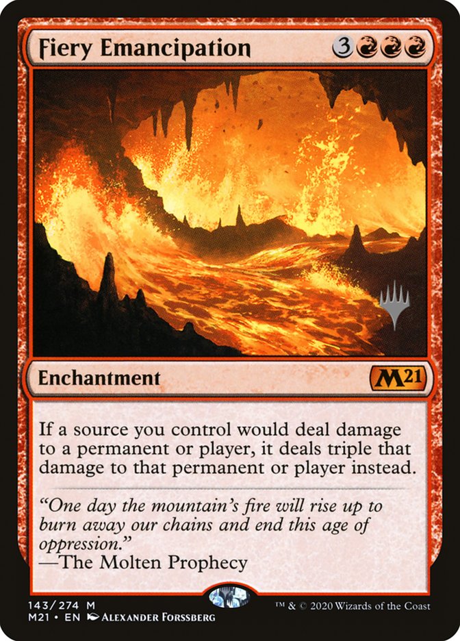 Fiery Emancipation (Promo Pack) [Core Set 2021 Promos] | Exor Games Dartmouth