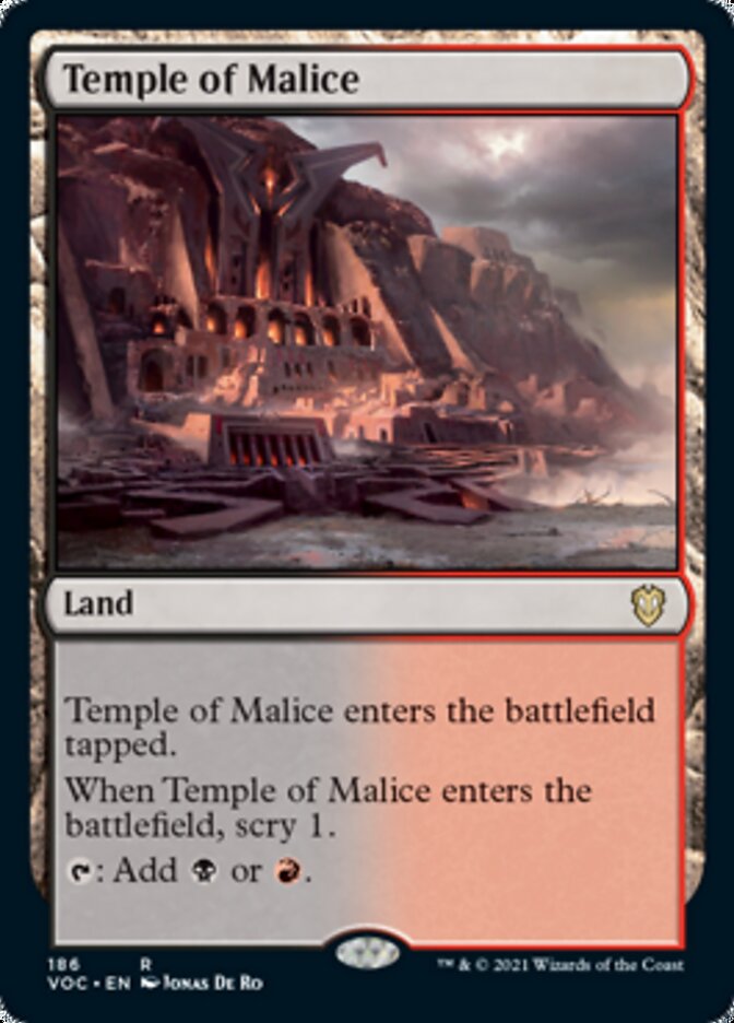 Temple of Malice [Innistrad: Crimson Vow Commander] | Exor Games Dartmouth