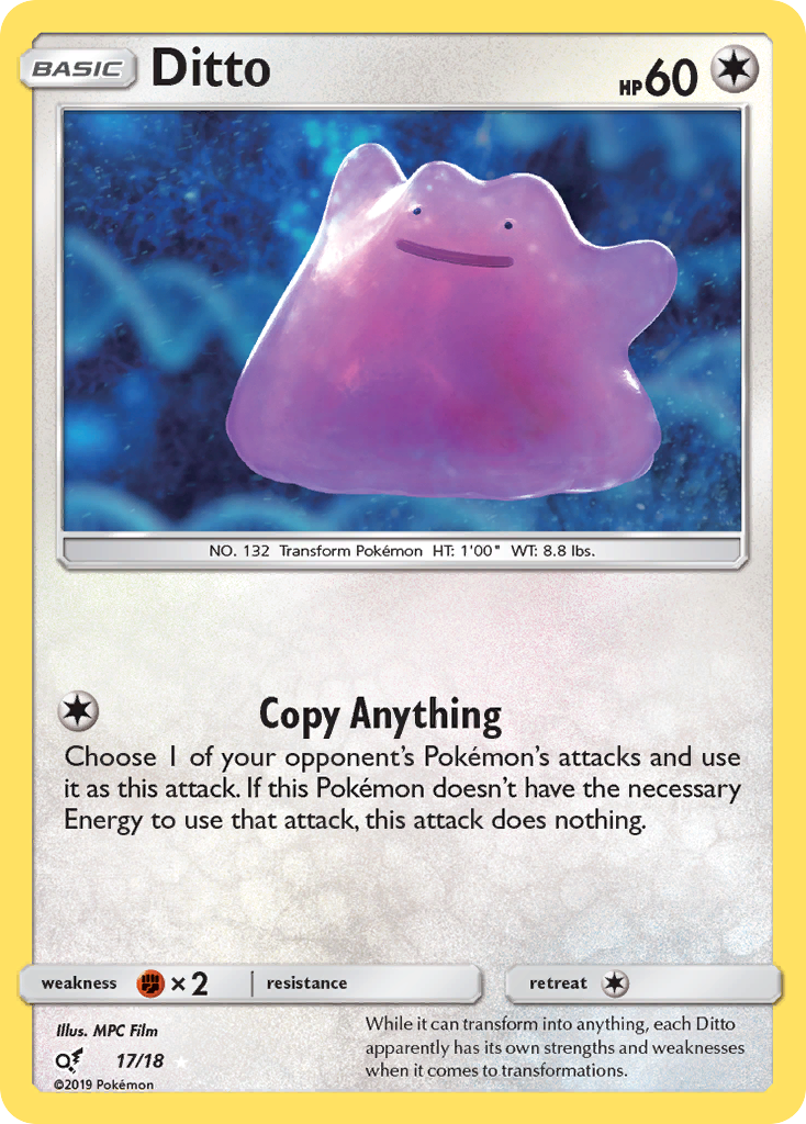 Ditto (17/18) [Sun & Moon: Detective Pikachu] | Exor Games Dartmouth