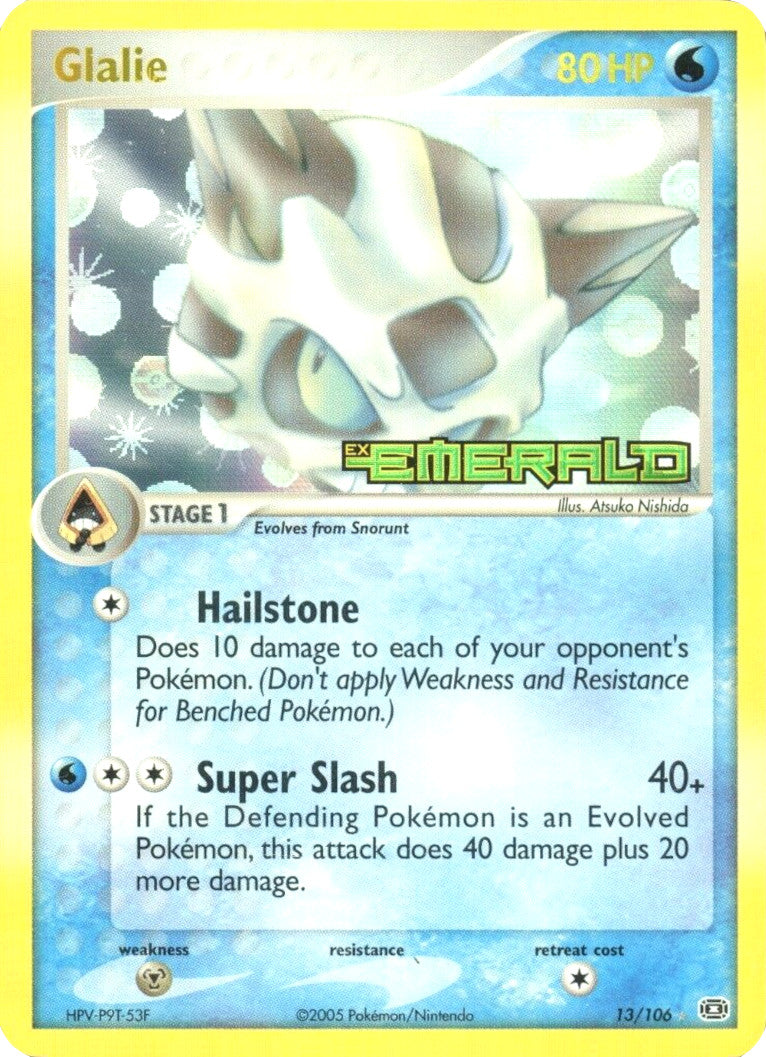 Glalie (13/106) (Stamped) [EX: Emerald] | Exor Games Dartmouth