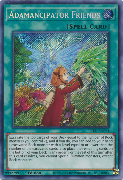 Adamancipator Friends [ROTD-EN061] Secret Rare | Exor Games Dartmouth